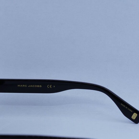 Marc Jacobs MJ 1034/S 0RHL 9O Sunglasses Black Square Frame, Grey Lenses - Picture 4 of 10